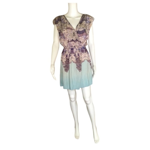 Petticoat Alley Silk Cross Front Dress Size L - Picture 3 of 12